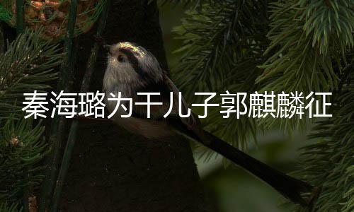 璐为恋爱秦海麒麟其曾谈过干儿3次子郭征婚 曝