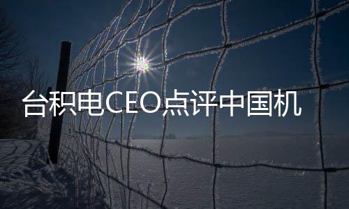 没用已 好台积跳来跳去电C点评人机器中国看而