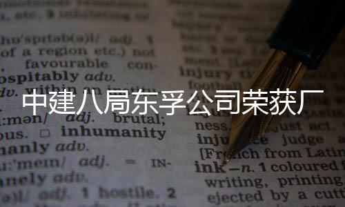 八局民主东孚公司公开管理厂务2项荣获荣誉中建