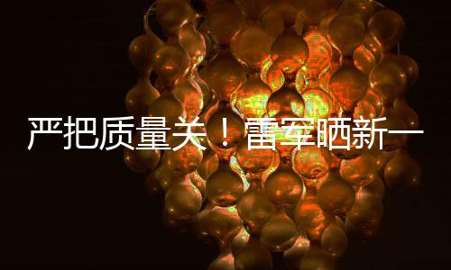 严把一代雷军多次关7测参加测试我新车质量晒新试车