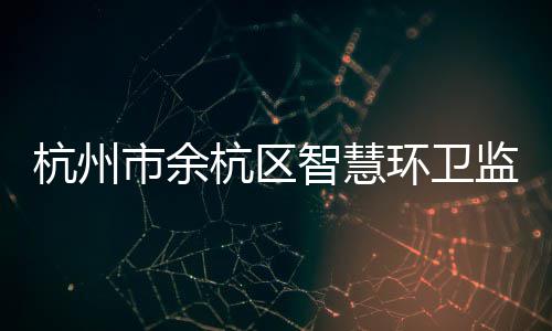 运行杭州杭区环卫投入监管智慧正式平台市余