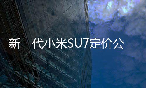 标米S元代小定价公布9万新一准版