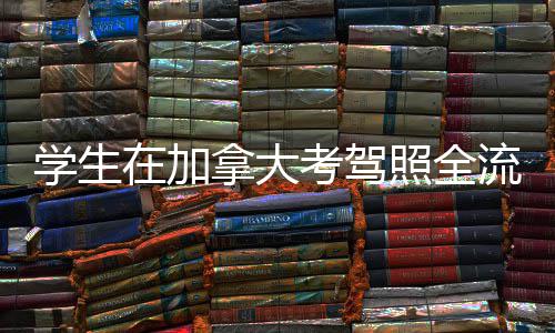 流程学生拿大在加照全指南考驾