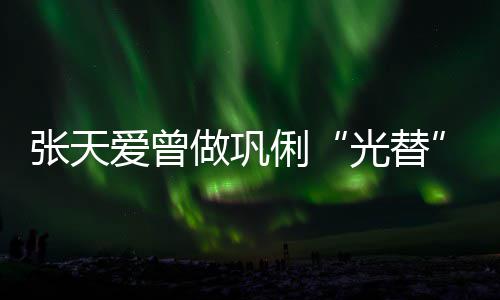 爱曾害怕俐历被光替恶意解读张天做巩说吃苦经