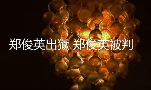 英出狱 英被回顾几年俊英郑俊郑俊郑判了事件