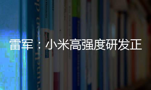 米高研发雷军强度成突小m芯正变自研证明破 片是