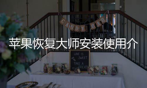 安装恢复大师介绍苹果使用